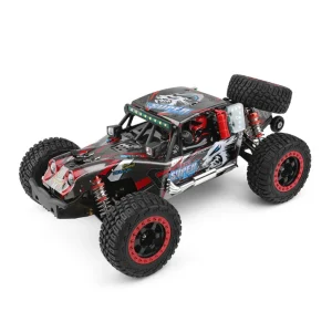 ماشین کنترلی حرفه‌ای Wltoys 124028 (موتور براشلس، آفرود صحرایی ۴WD)