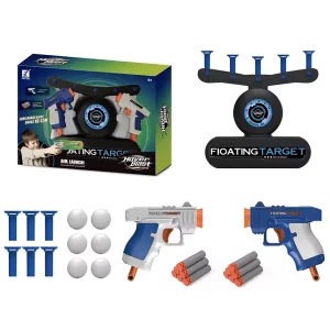 ست بازی هدف‌گیری معلق (Floating Target) ۲ نفره | تفنگ و تیر ابری (Foam Dart)